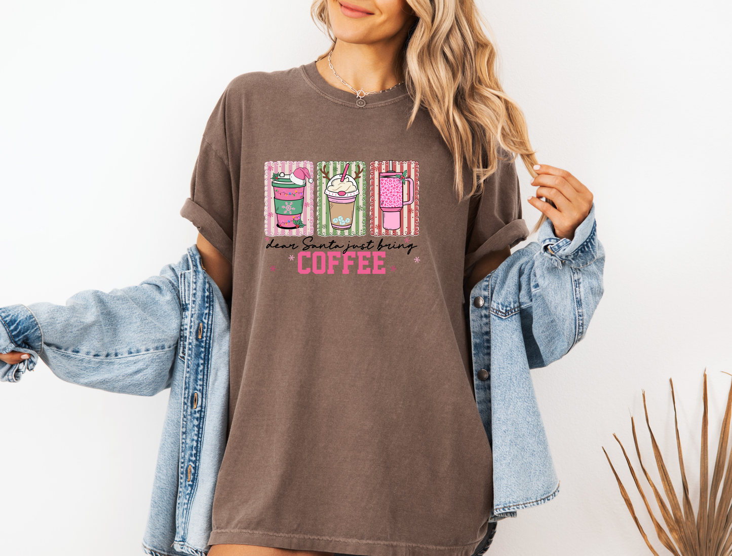 *NEW* DEAR SANTA JUST BRING COFFEE CC SHIRT
