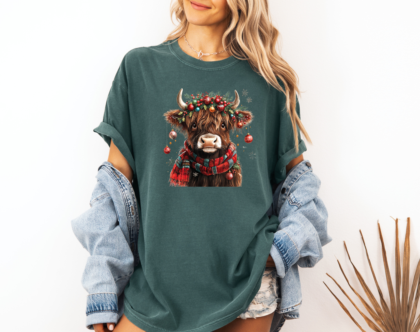 *NEW* CHRISTMAS HIGHLAND COW CC SHIRT