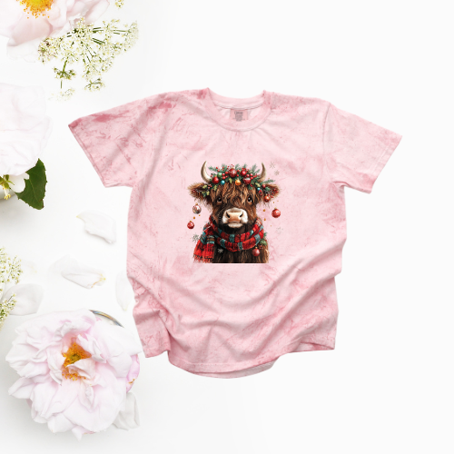 *NEW* CHRISTMAS HIGHLAND COW CC SHIRT