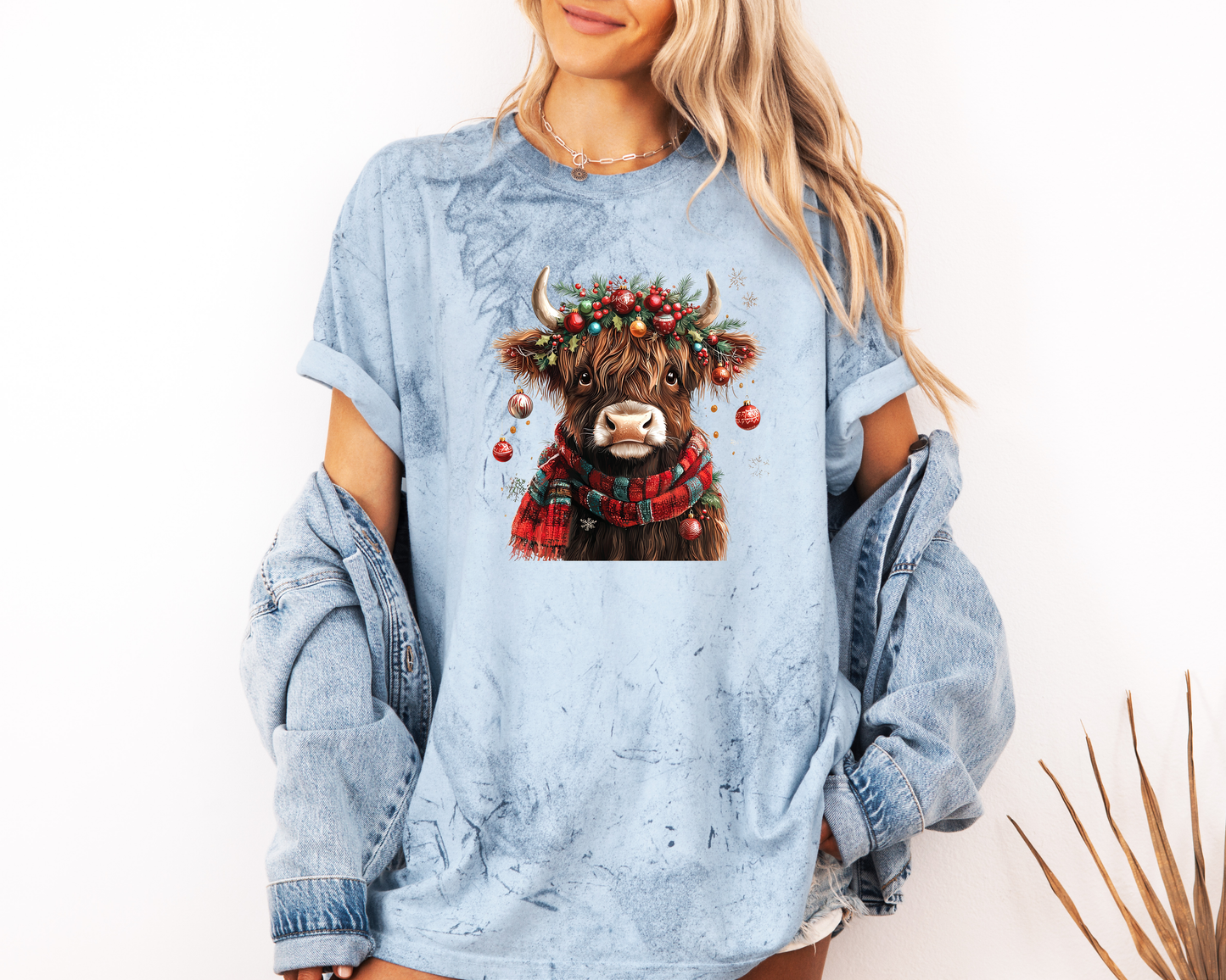 *NEW* CHRISTMAS HIGHLAND COW CC SHIRT