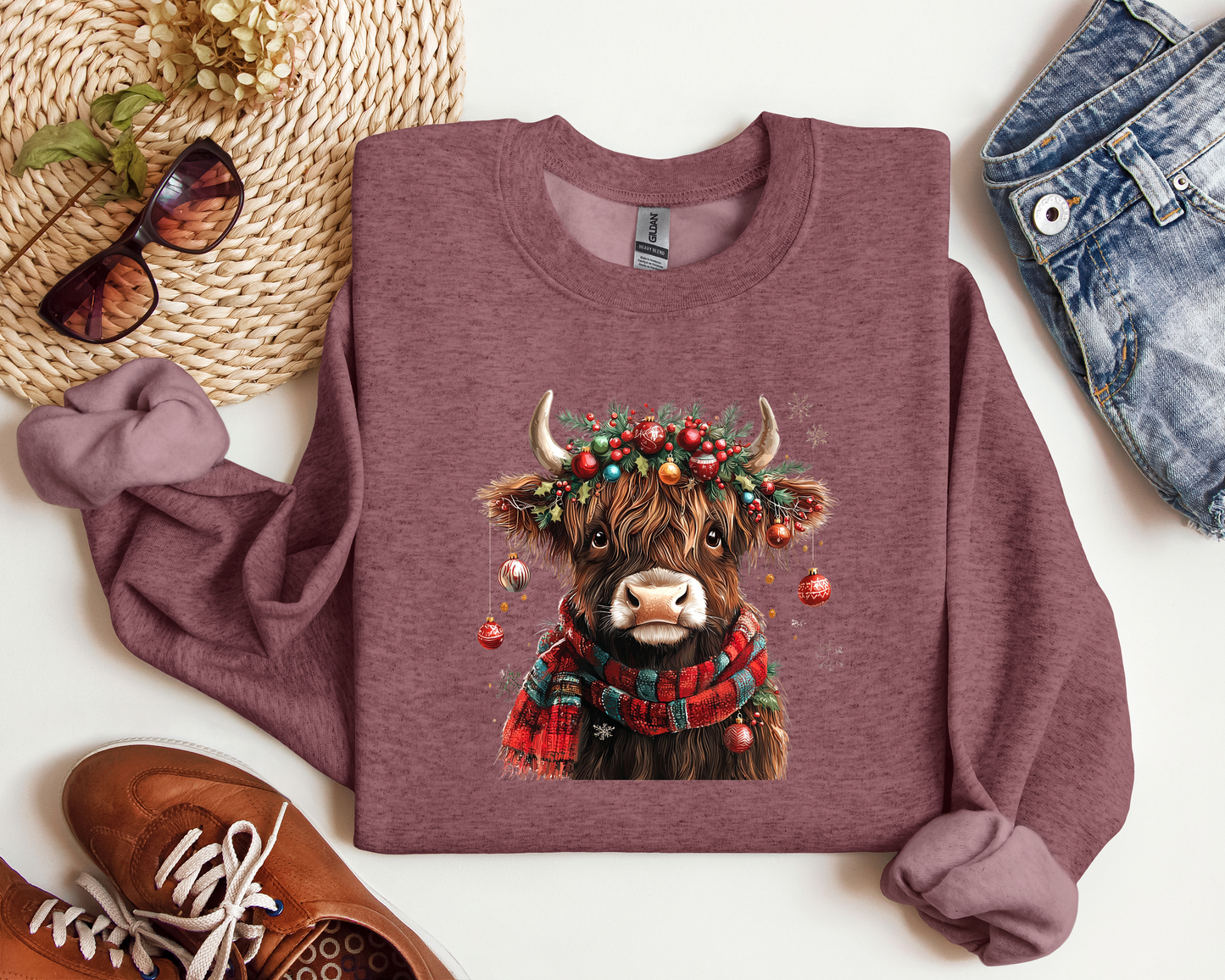 *NEW* CHRISTMAS HIGHLAND COW CREW