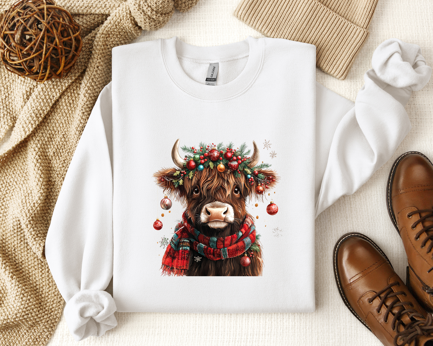 *NEW* CHRISTMAS HIGHLAND COW CREW