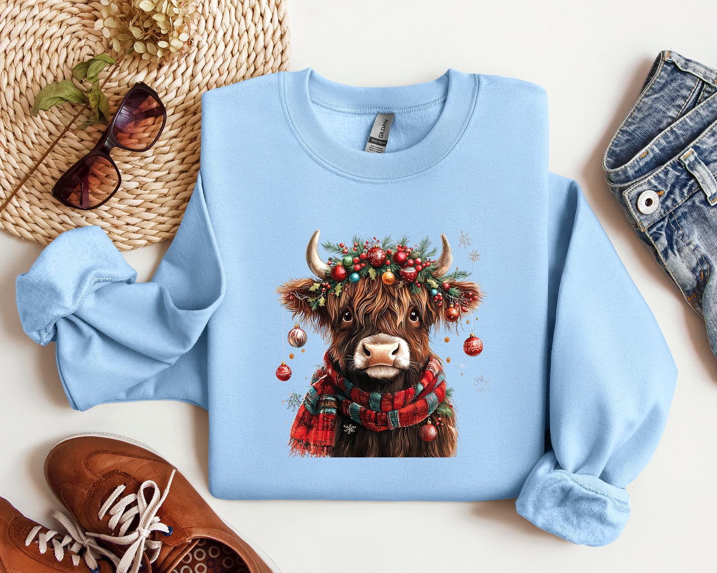 *NEW* CHRISTMAS HIGHLAND COW CREW