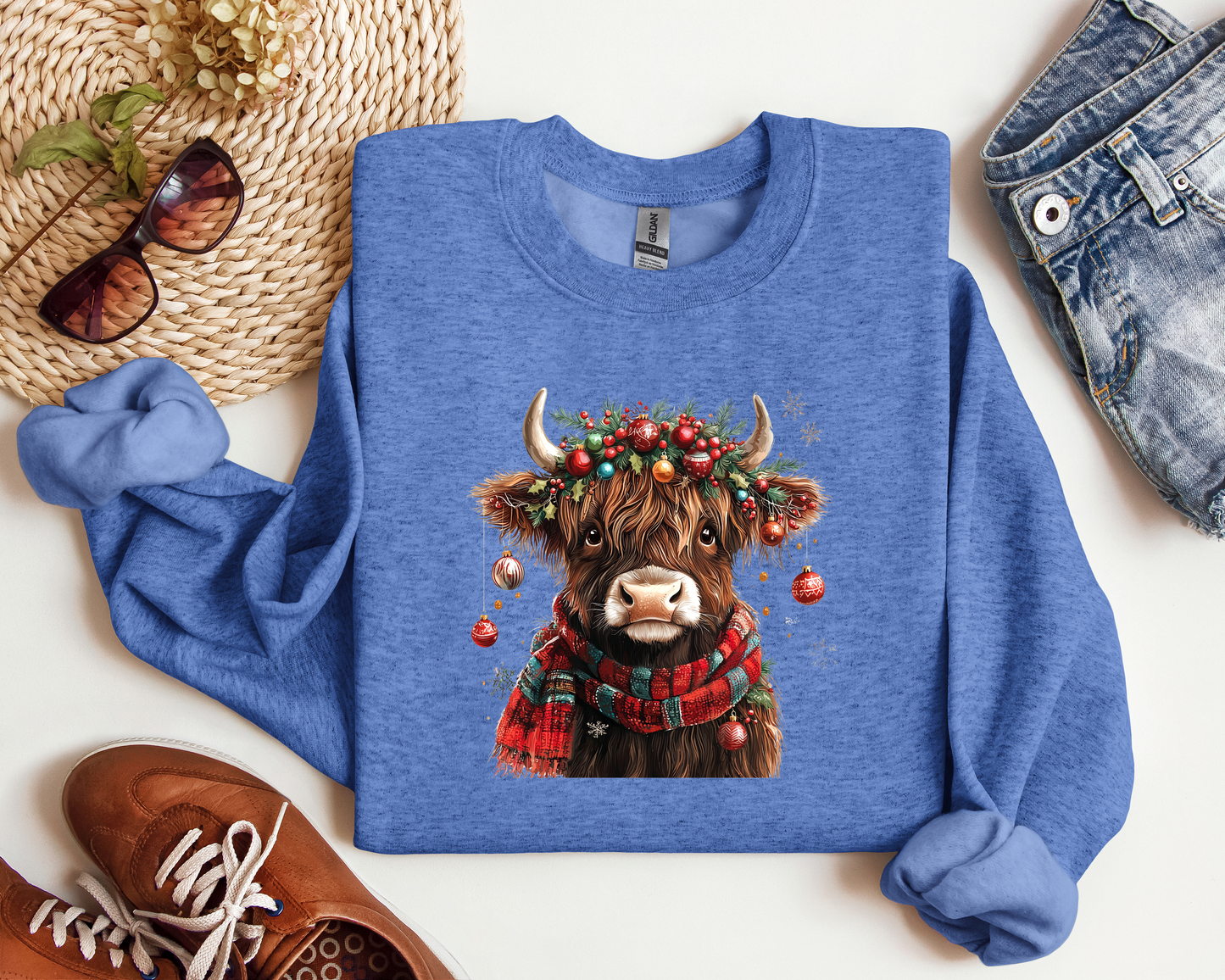 *NEW* CHRISTMAS HIGHLAND COW CREW