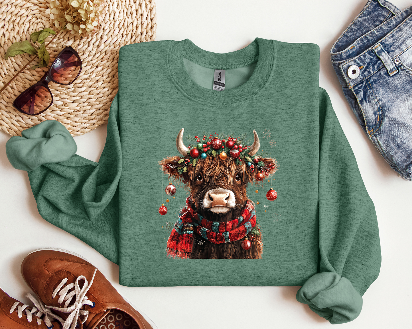 *NEW* CHRISTMAS HIGHLAND COW CREW