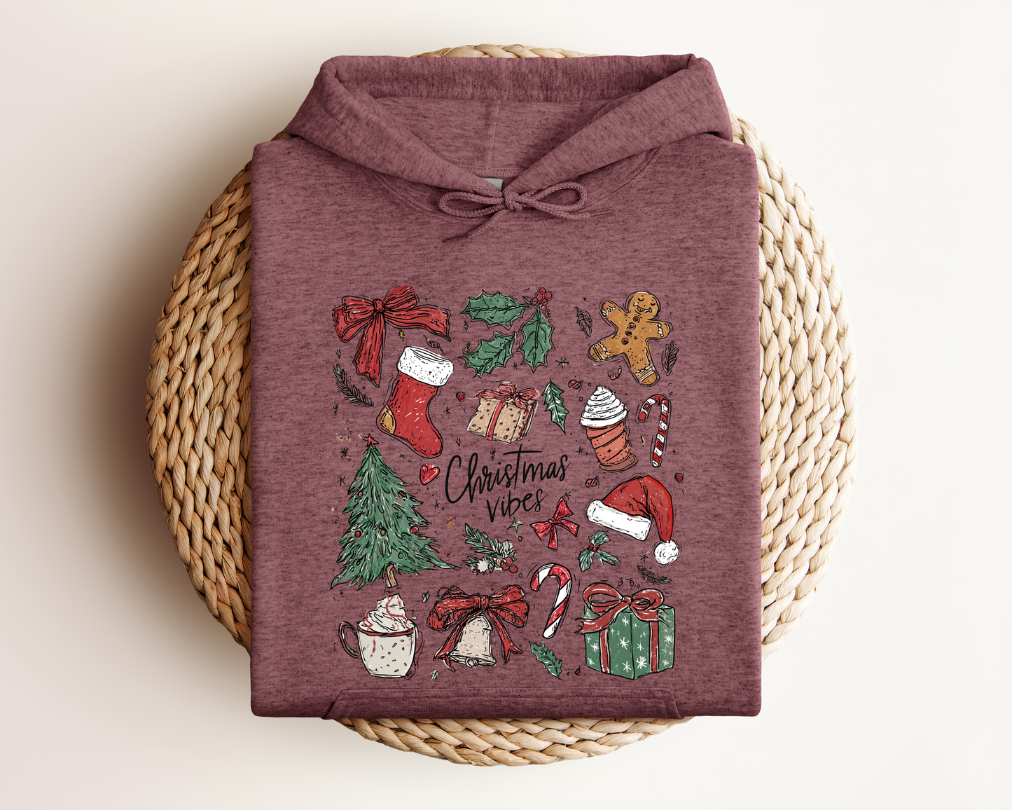 *NEW* RETRO CHRISTMAS COLLAGE HOODIE