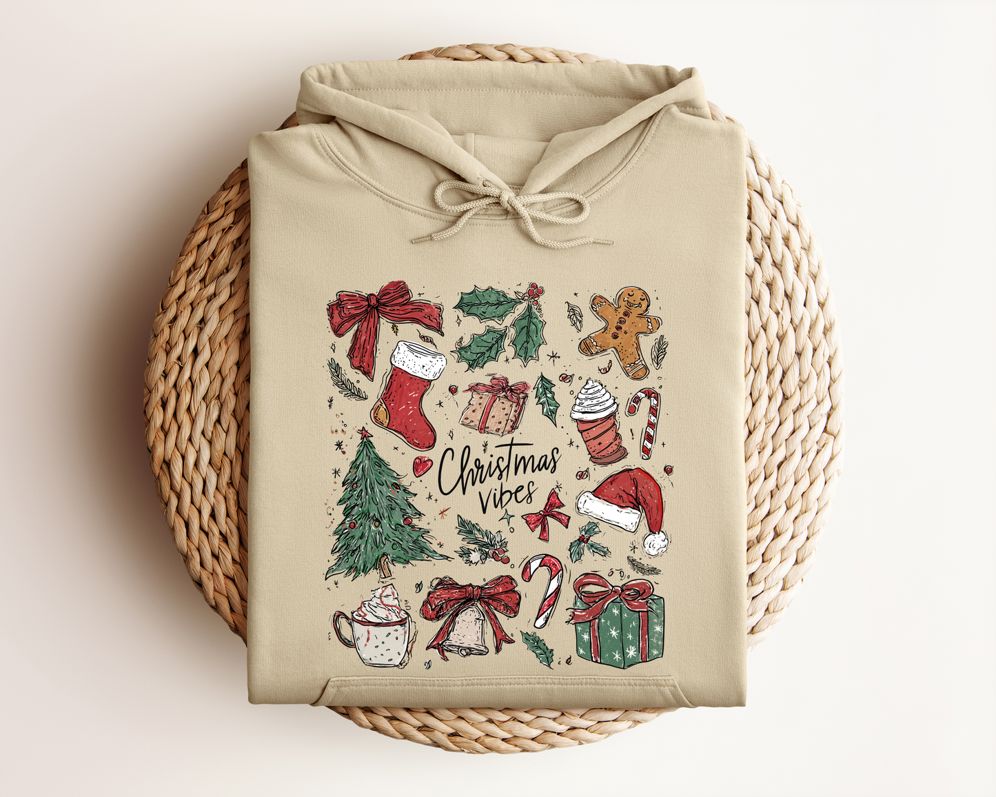 *NEW* RETRO CHRISTMAS COLLAGE HOODIE