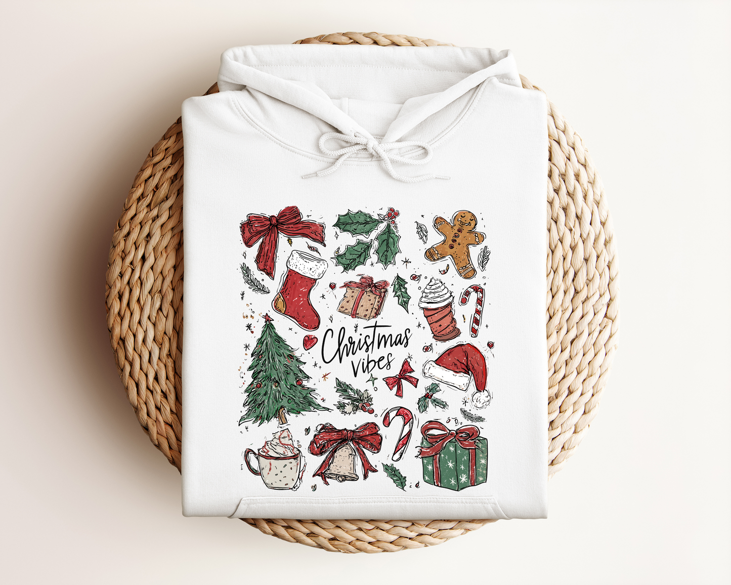 *NEW* RETRO CHRISTMAS COLLAGE HOODIE