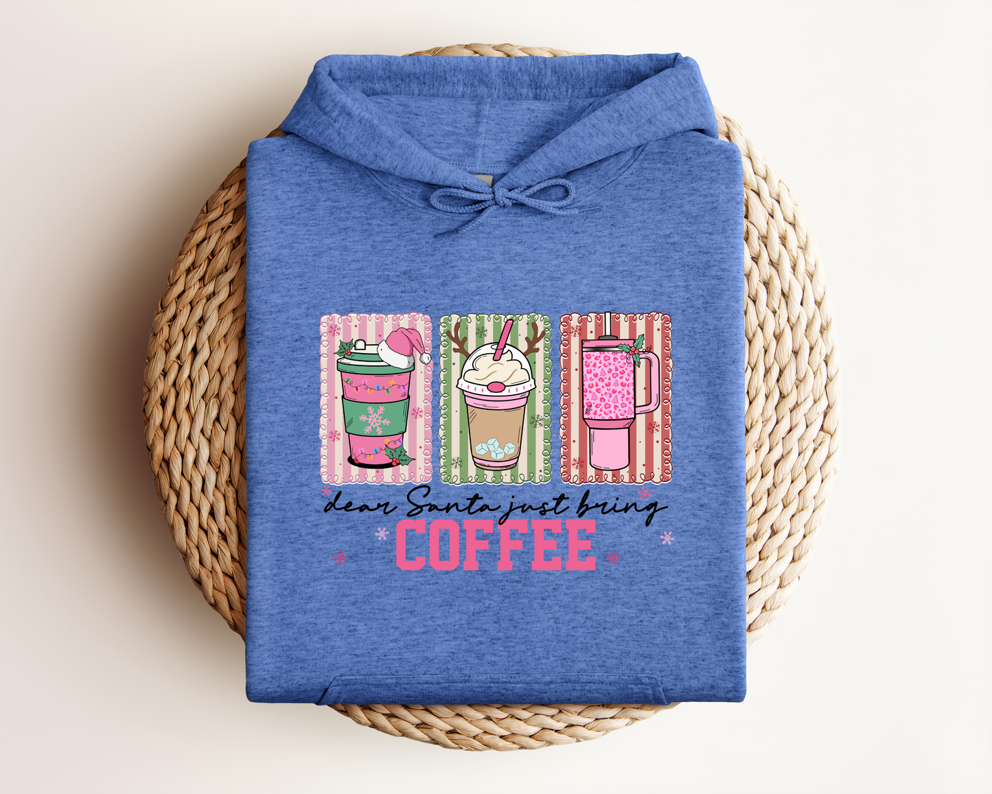 *NEW* DEAR SANTA JUST BRING COFFEE HOODIE
