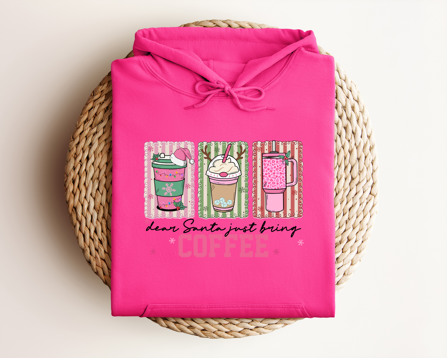 *NEW* DEAR SANTA JUST BRING COFFEE HOODIE