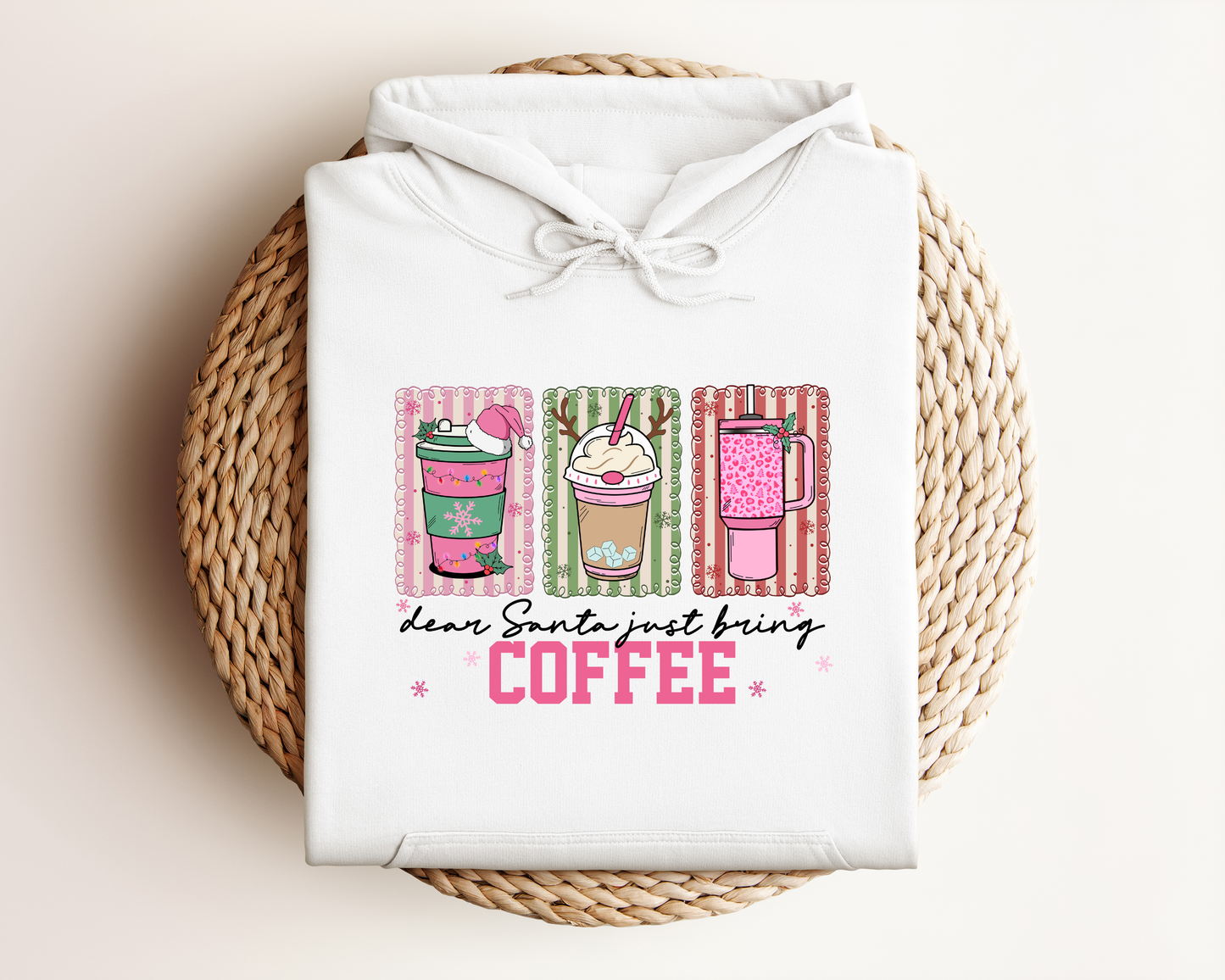 *NEW* DEAR SANTA JUST BRING COFFEE HOODIE