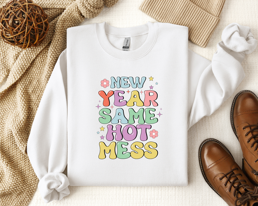 NEW YEAR MULTI COLOR CREW