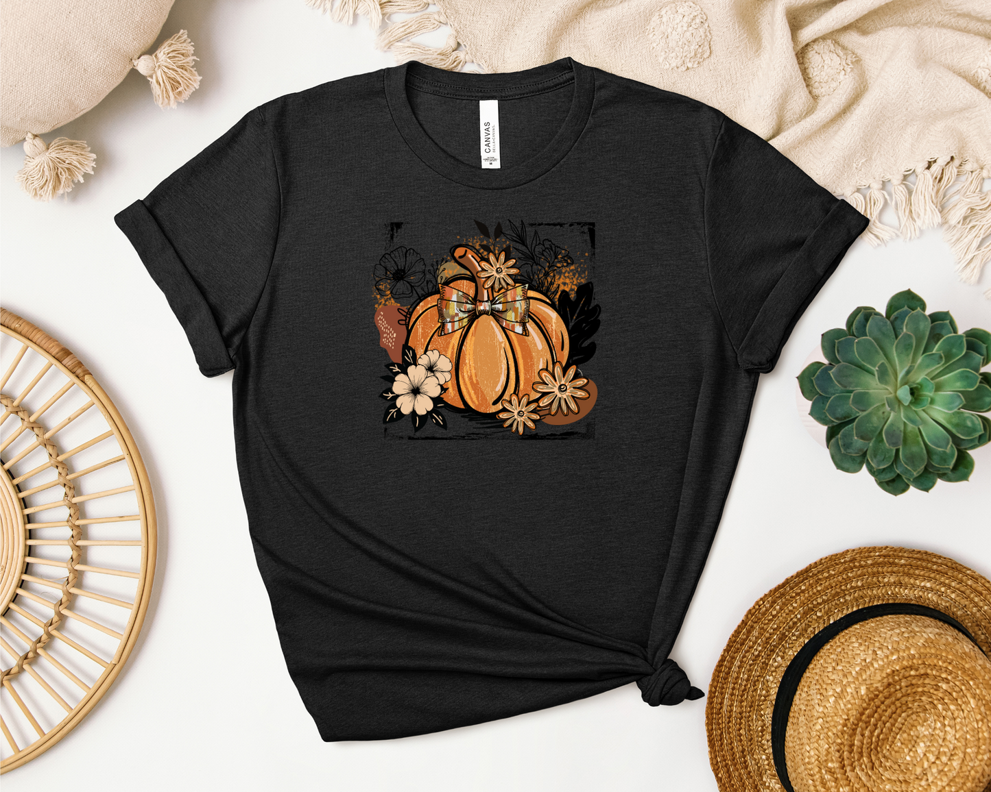 *NEW* FALL PUMPKIN BOHO VINTAGE SHIRT