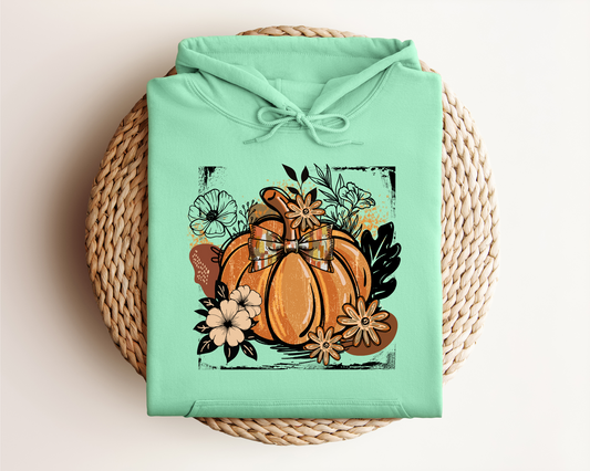 FALL PUMPKIN BOHO VINTAGE HOODIE
