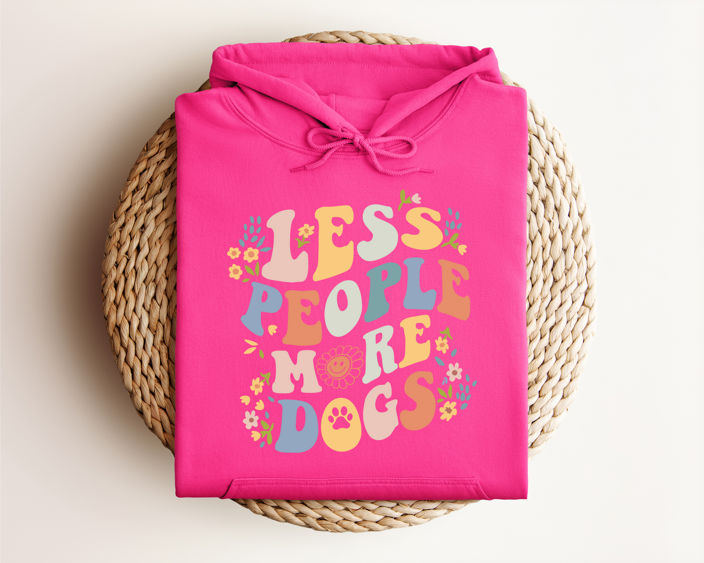 LESS PEOPLE MORE DOGS HOODIE