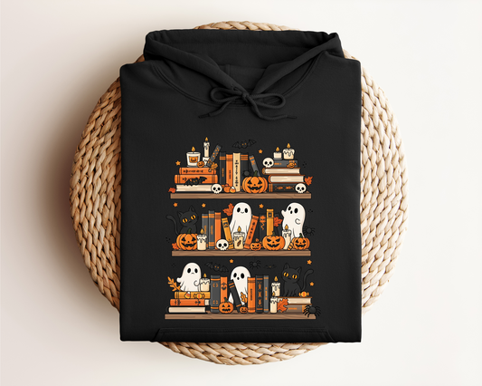 SPOOKY BOOKSHELF HOODIE
