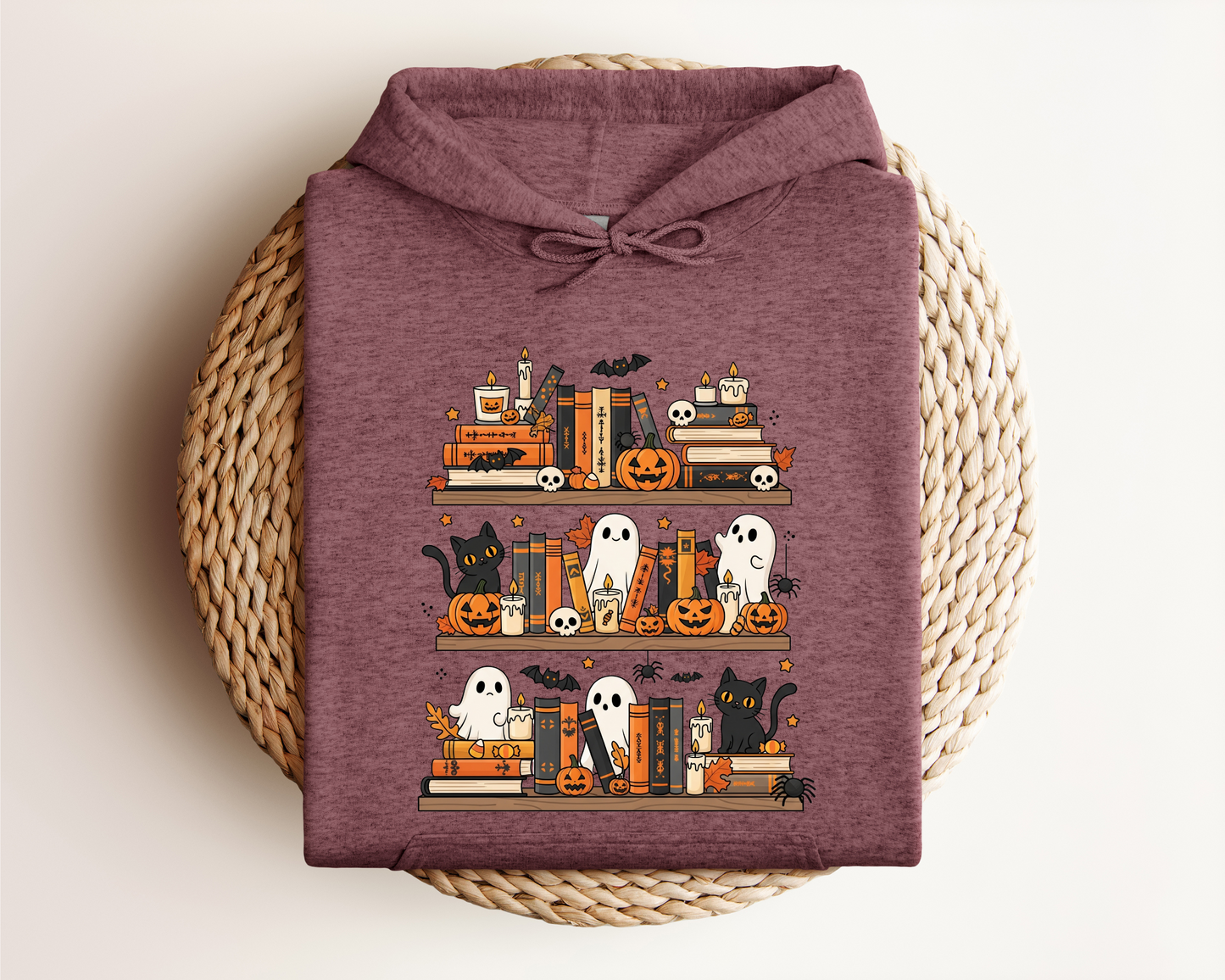 SPOOKY BOOKSHELF HOODIE