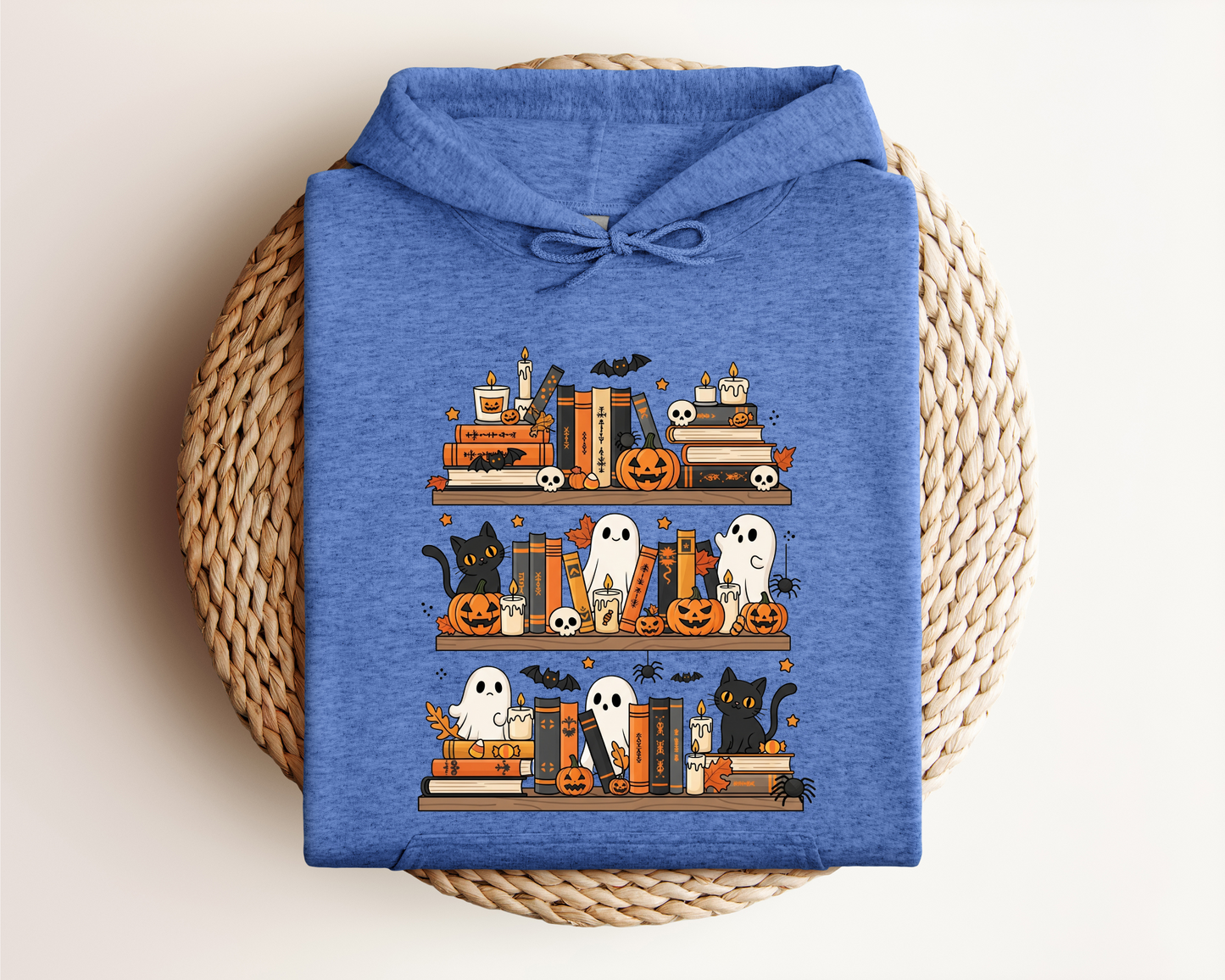 SPOOKY BOOKSHELF HOODIE