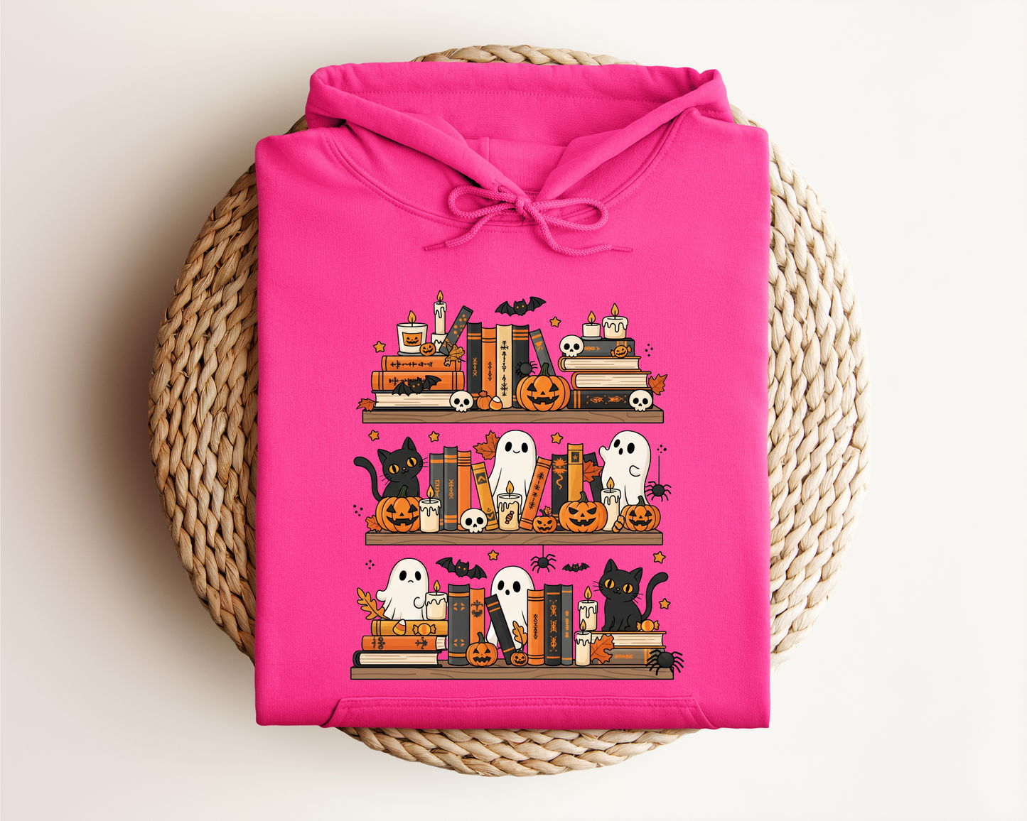 SPOOKY BOOKSHELF HOODIE