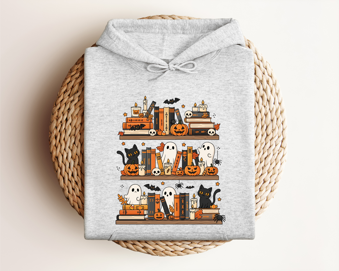 SPOOKY BOOKSHELF HOODIE