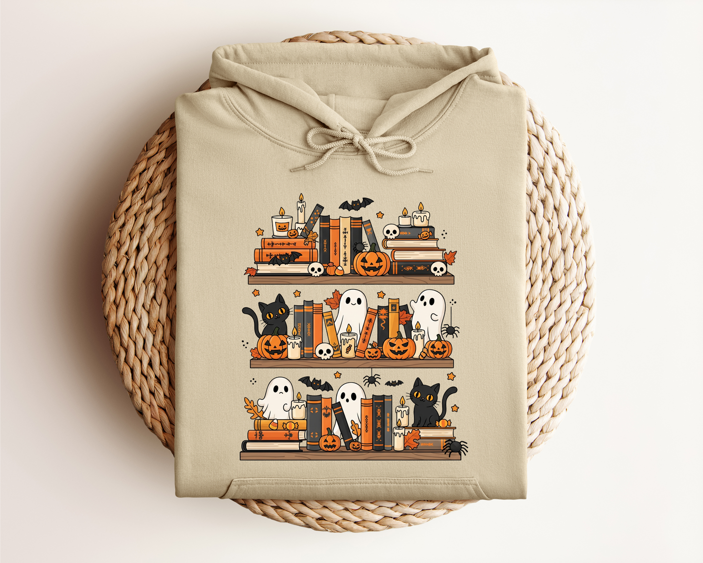 SPOOKY BOOKSHELF HOODIE