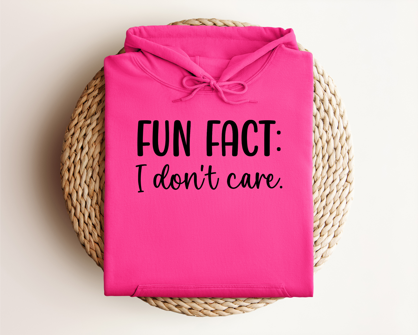 FUN FACT: I DON'T CARE HOODIE