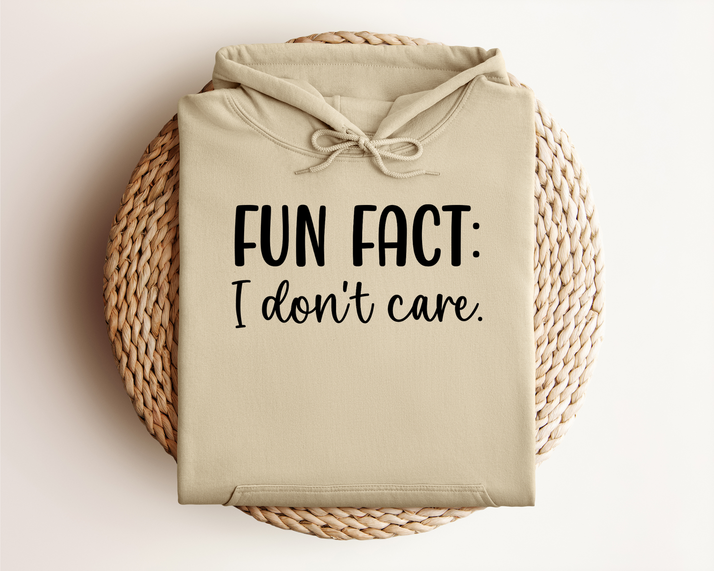 FUN FACT: I DON'T CARE HOODIE