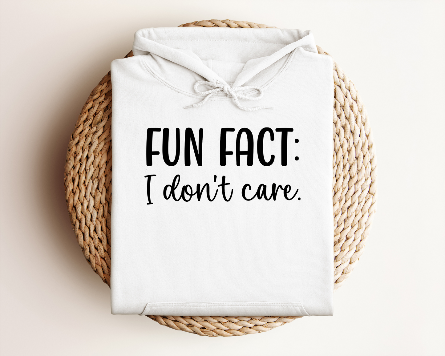 FUN FACT: I DON'T CARE HOODIE