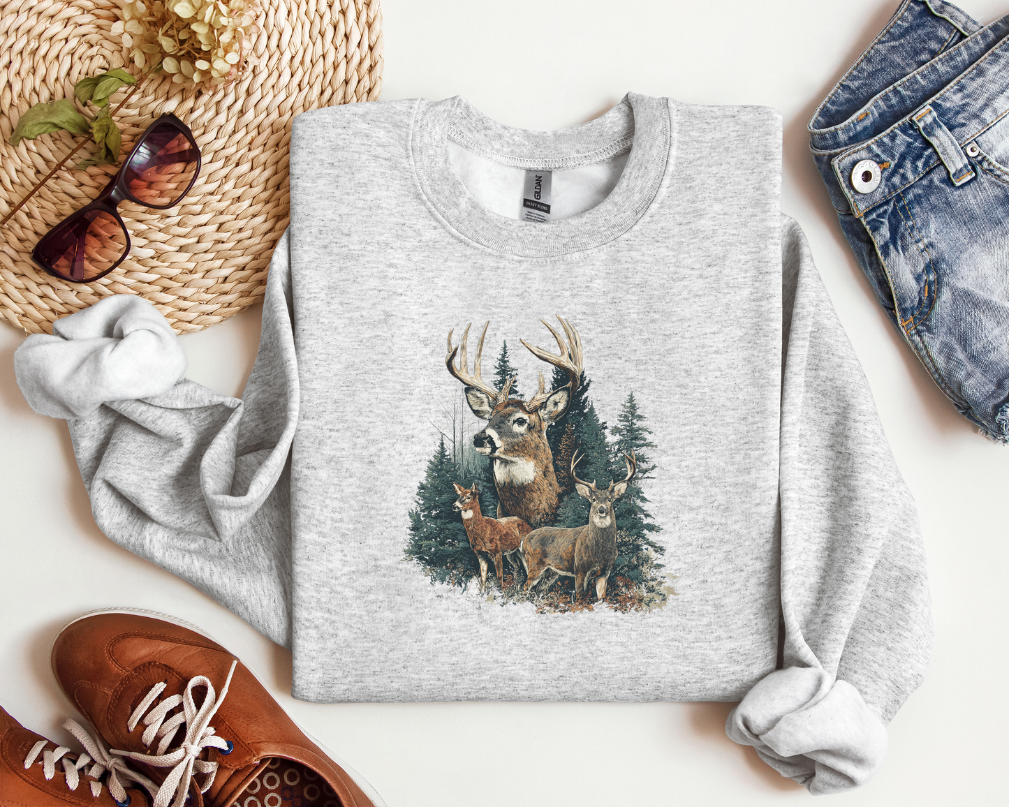 *NEW* VINTAGE DEER CREW