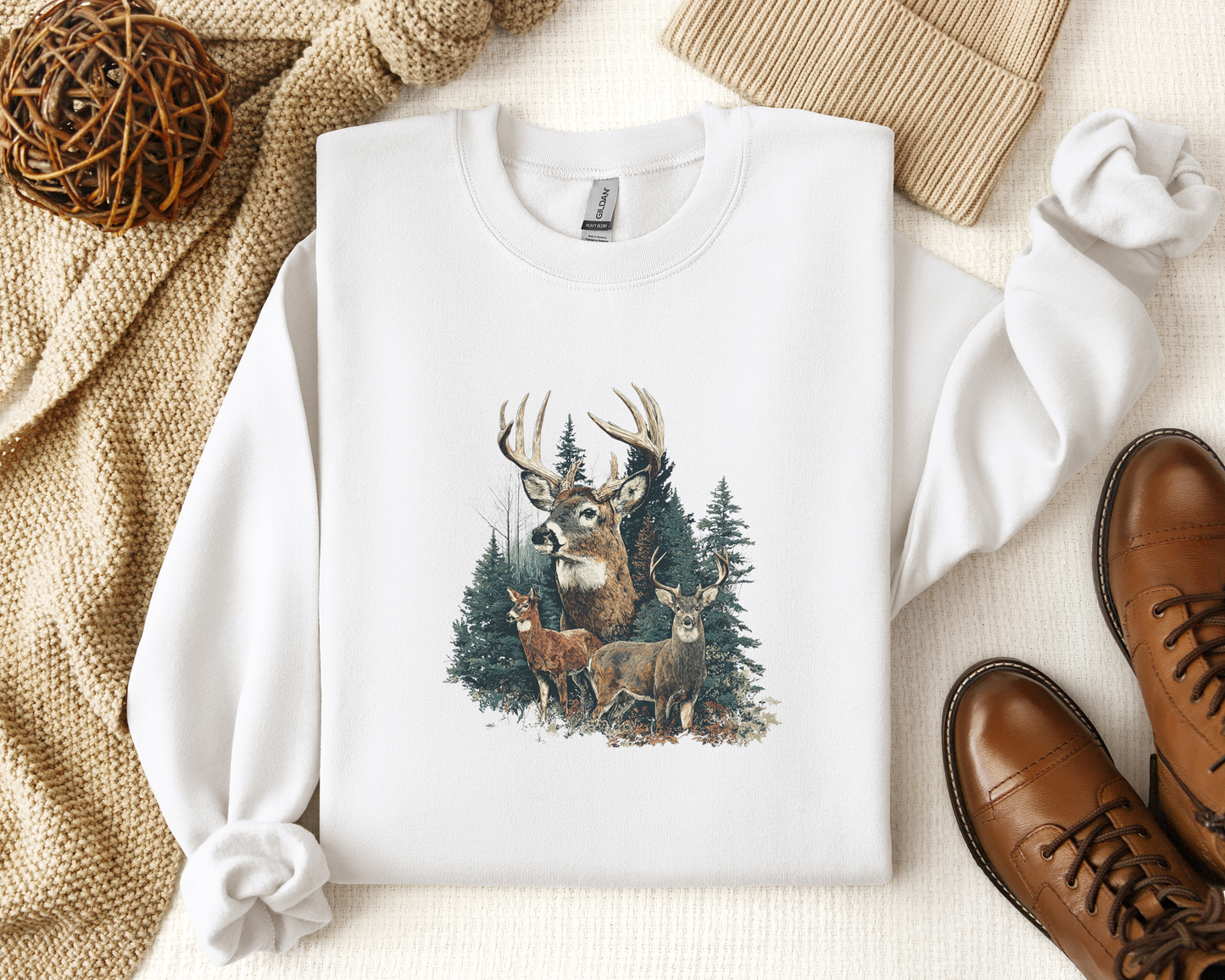 *NEW* VINTAGE DEER CREW