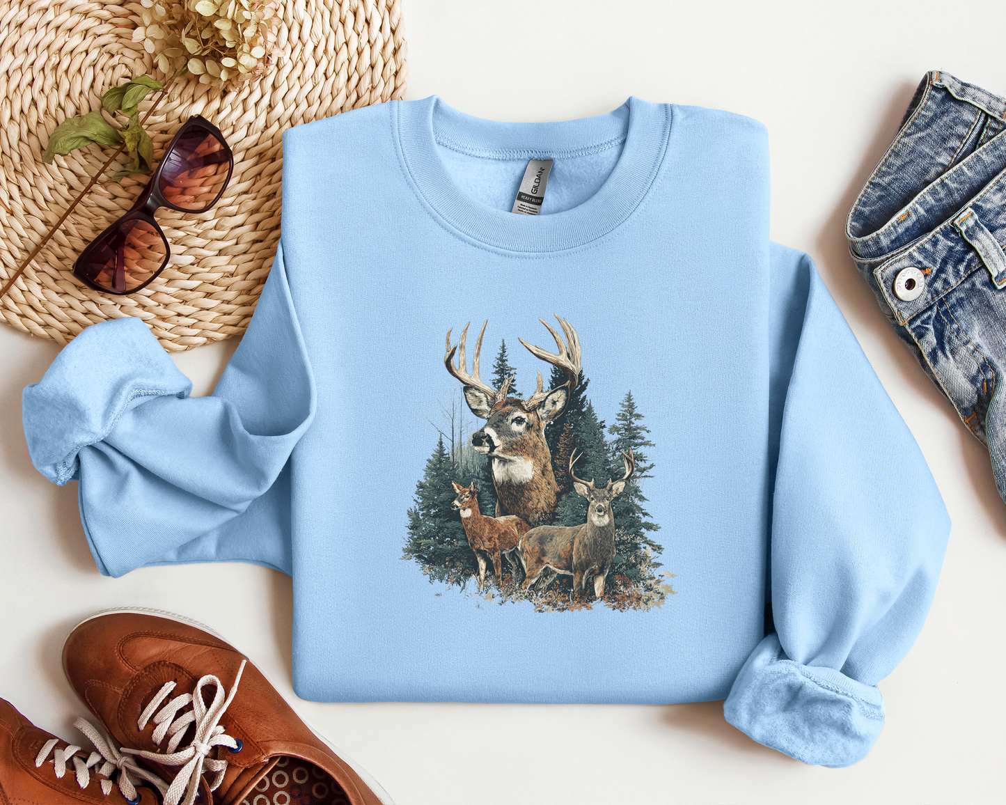 *NEW* VINTAGE DEER CREW