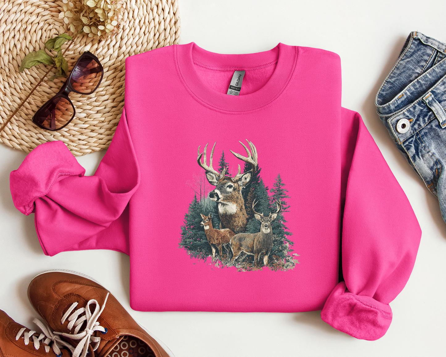 *NEW* VINTAGE DEER CREW