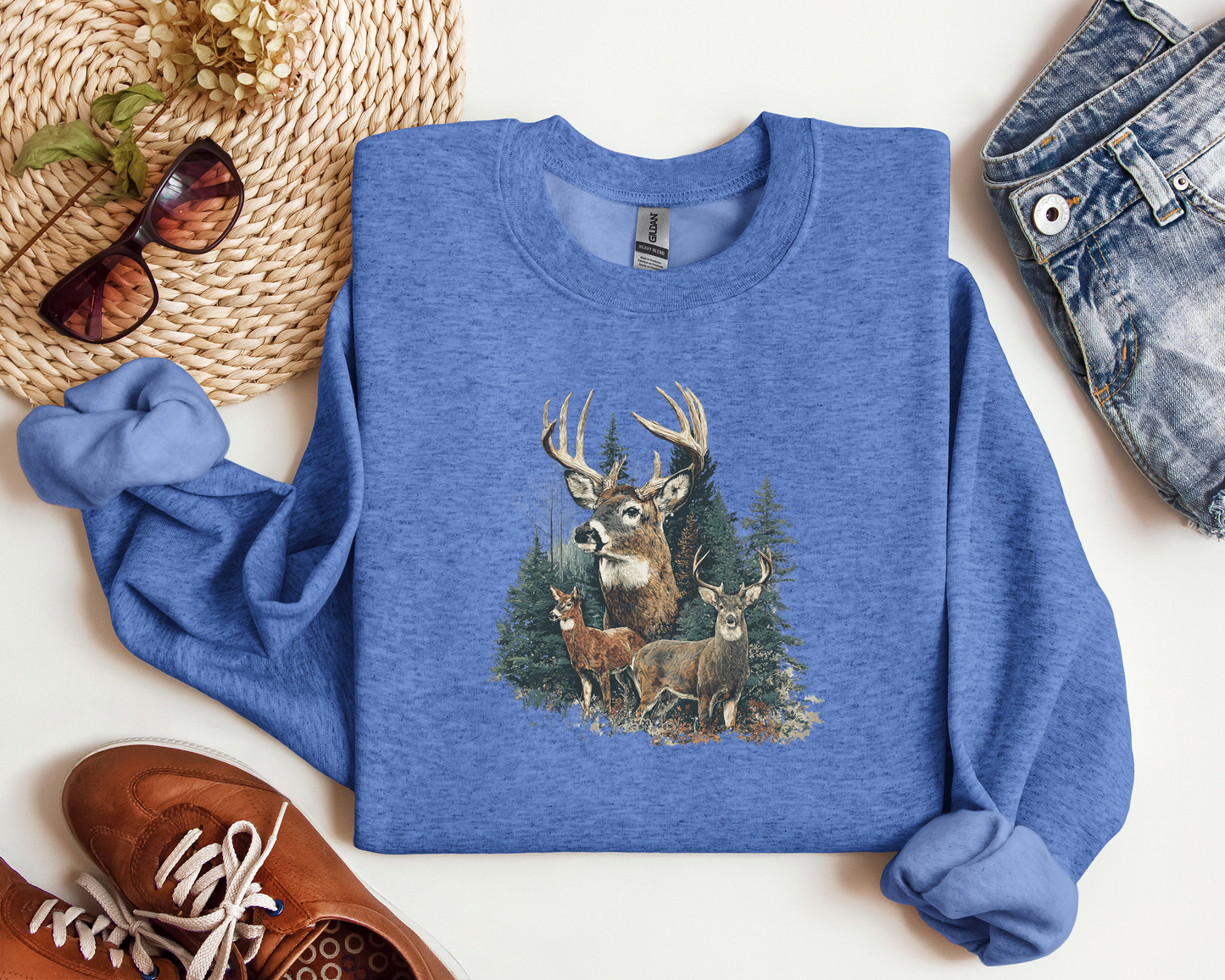 *NEW* VINTAGE DEER CREW
