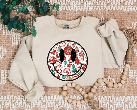 RETRO CHIRSTMAS SMILE CREW