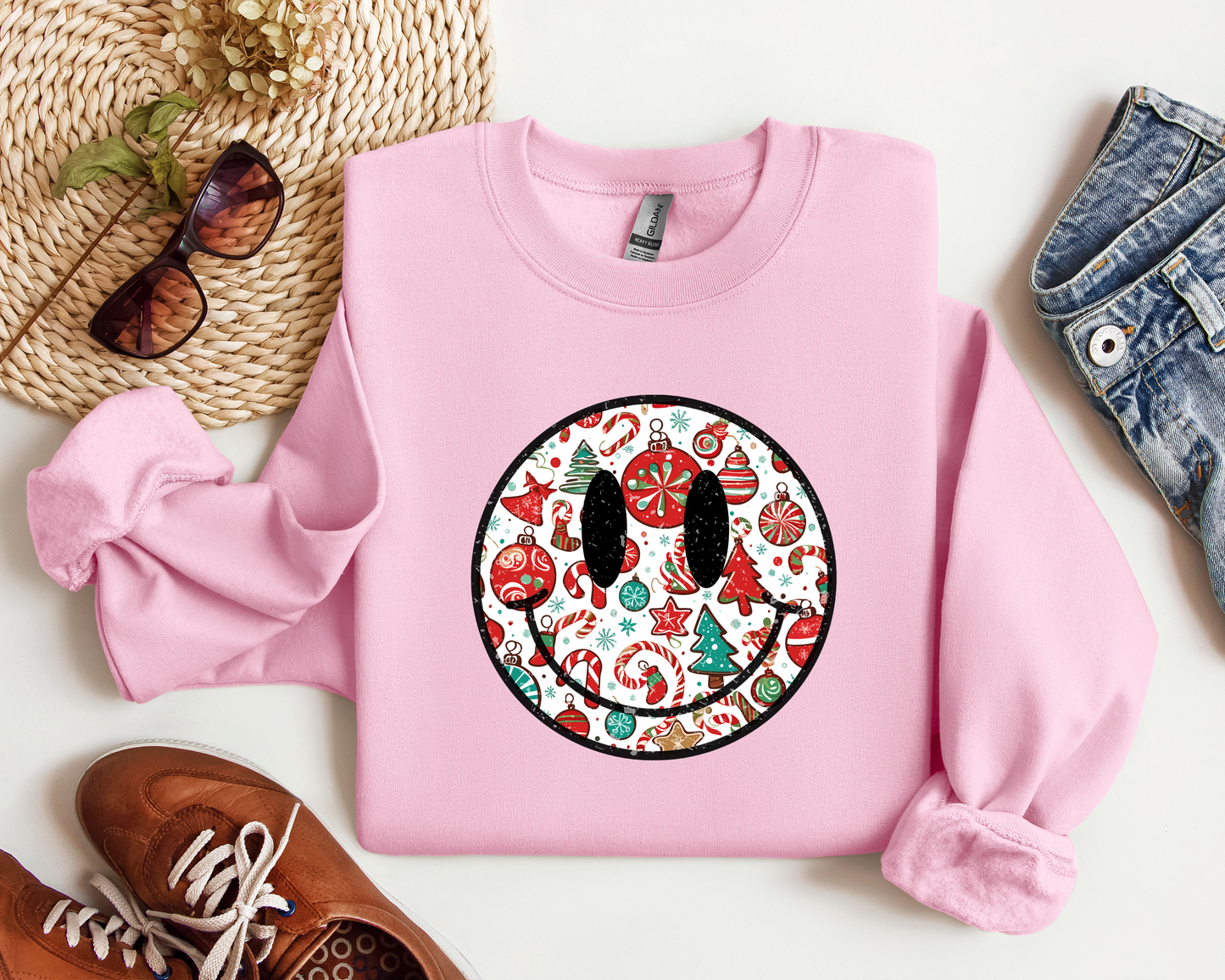 *NEW* RETRO CHIRSTMAS SMILE CREW