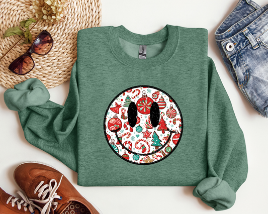 RETRO CHIRSTMAS SMILE CREW