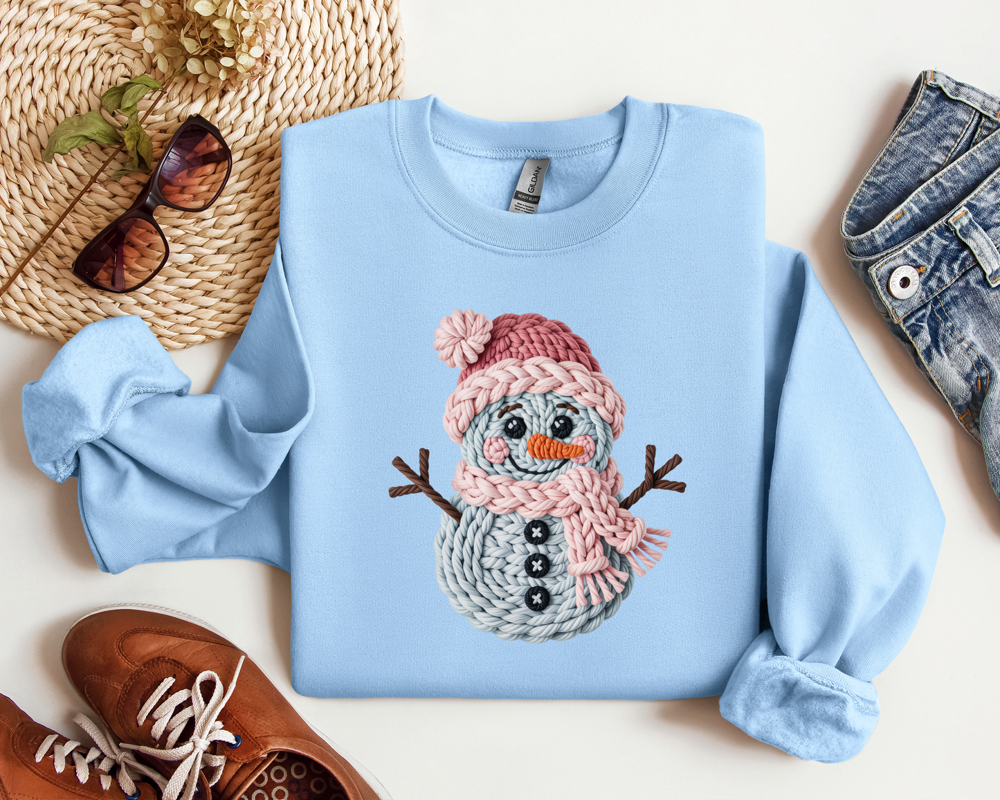 CROCHET SNOWMAN CREW