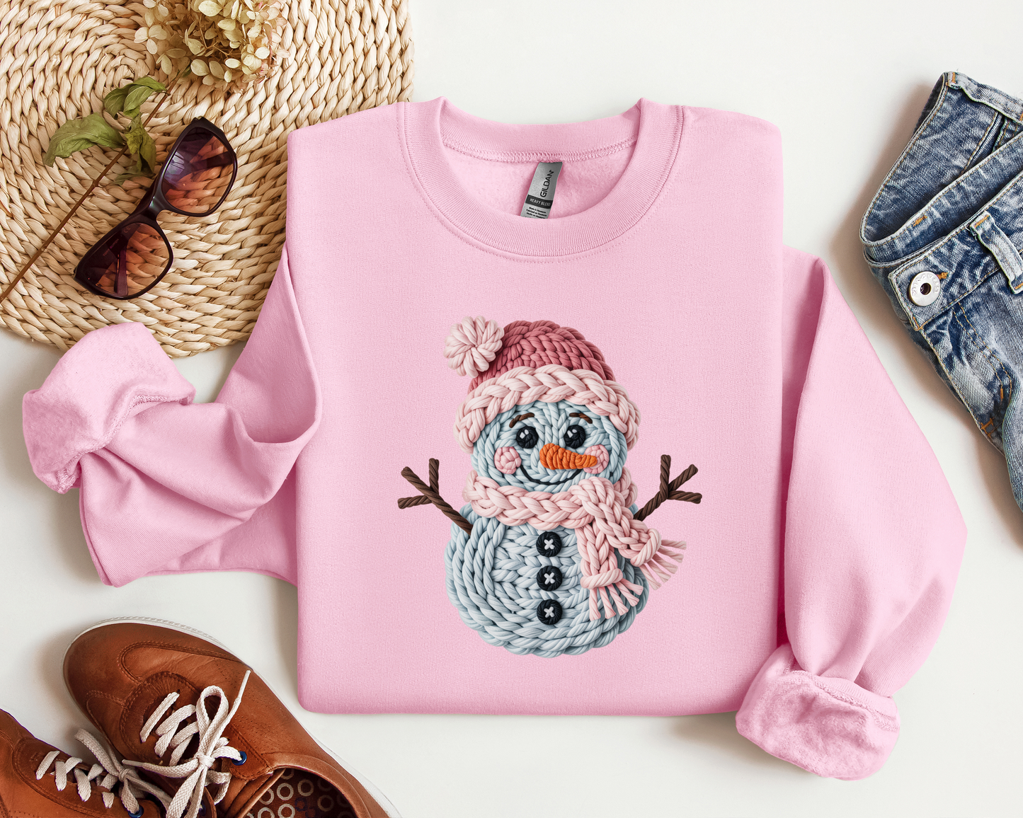 CROCHET SNOWMAN CREW