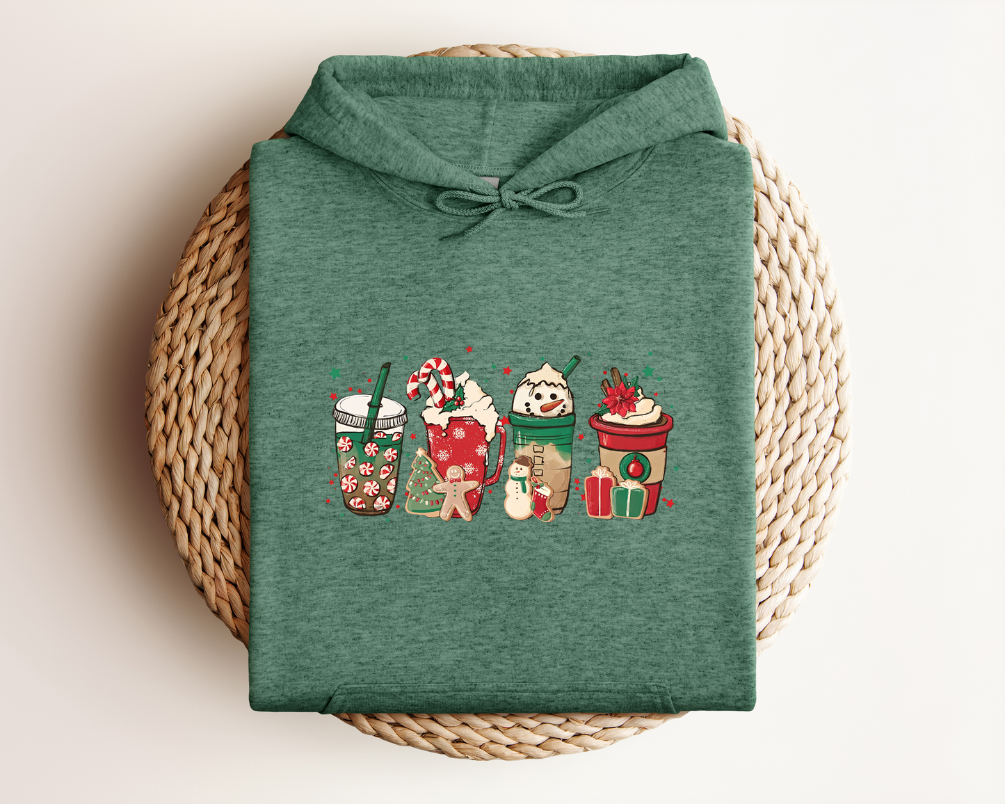 CHRISTMAS COFFEE CUPS HOODIE