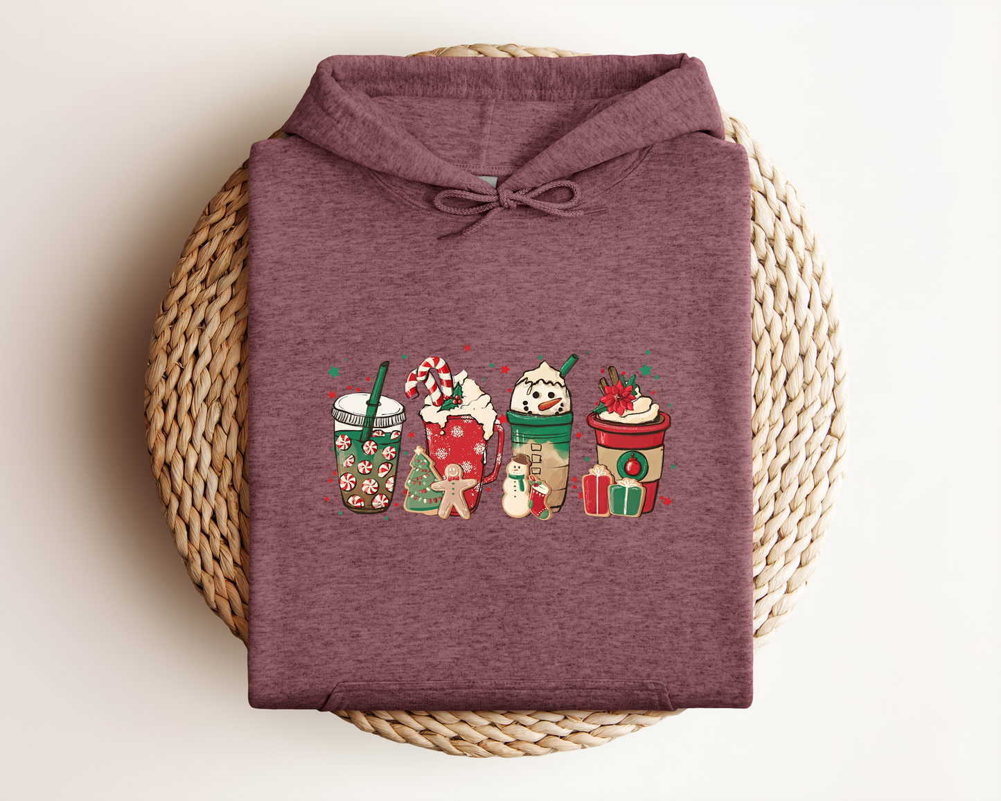 CHRISTMAS COFFEE CUPS HOODIE