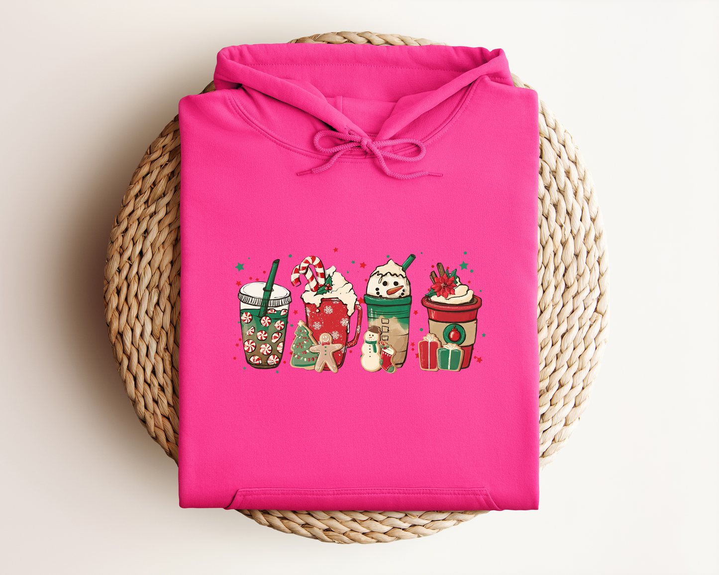CHRISTMAS COFFEE CUPS HOODIE