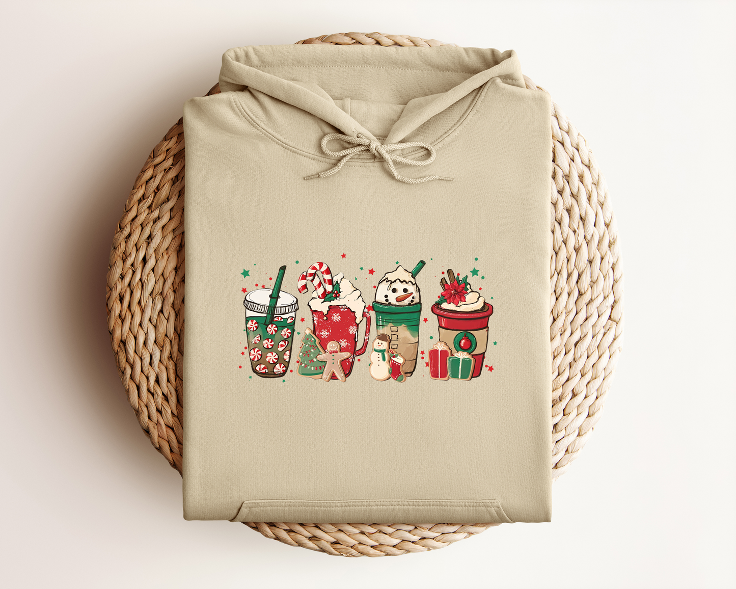 CHRISTMAS COFFEE CUPS HOODIE