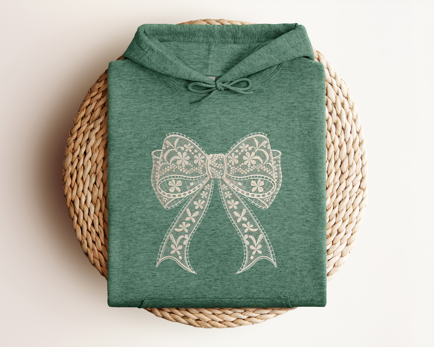 LACE BOW HOODIE