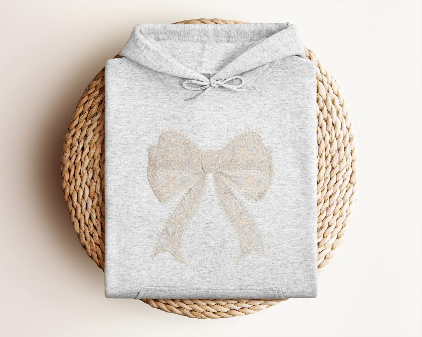 LACE BOW HOODIE