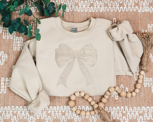 LACE BOW CREW