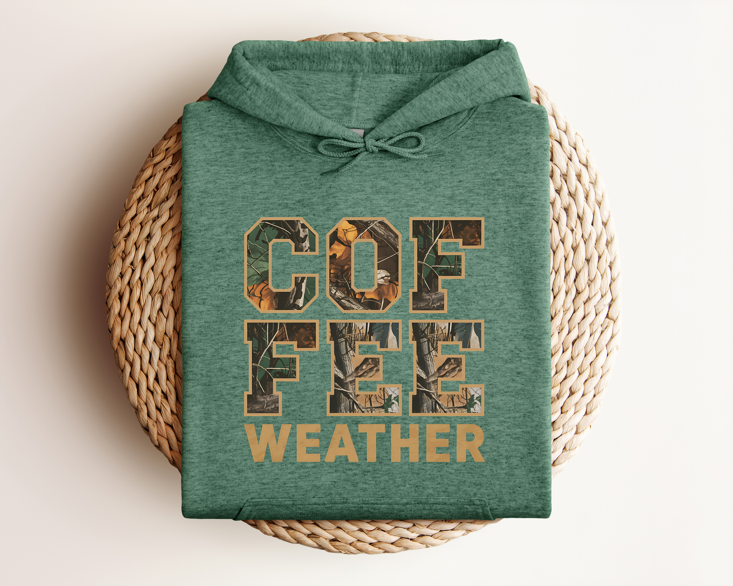 COFFEE WEATHER CAMO HOODIE