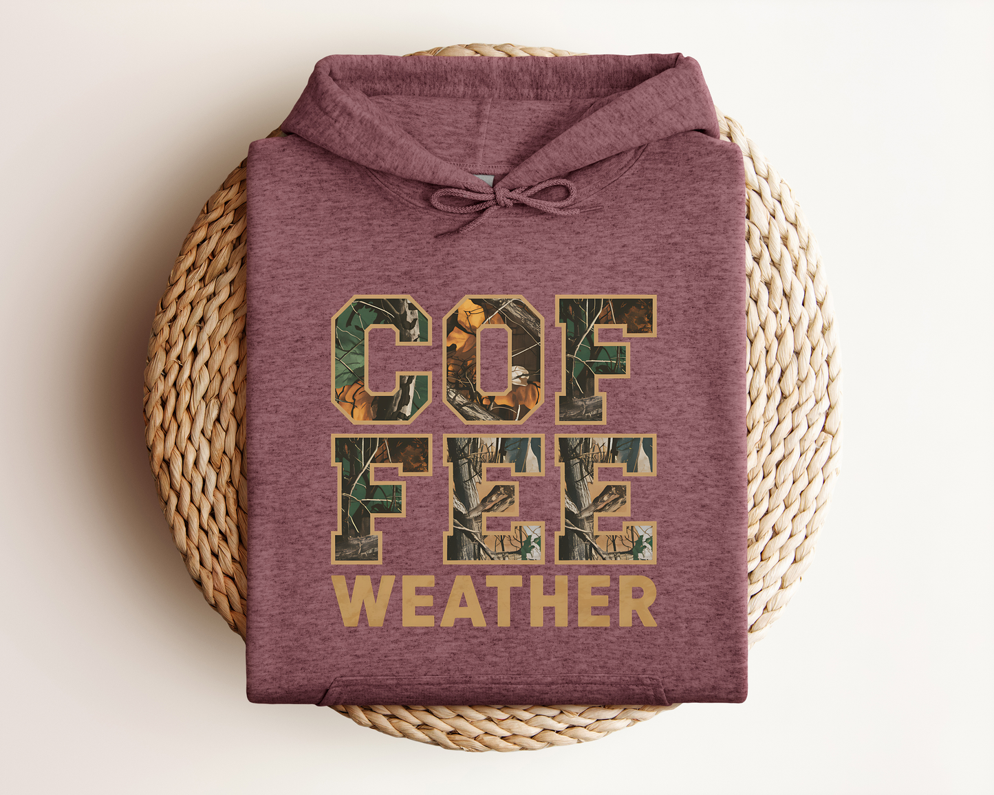 COFFEE WEATHER CAMO HOODIE