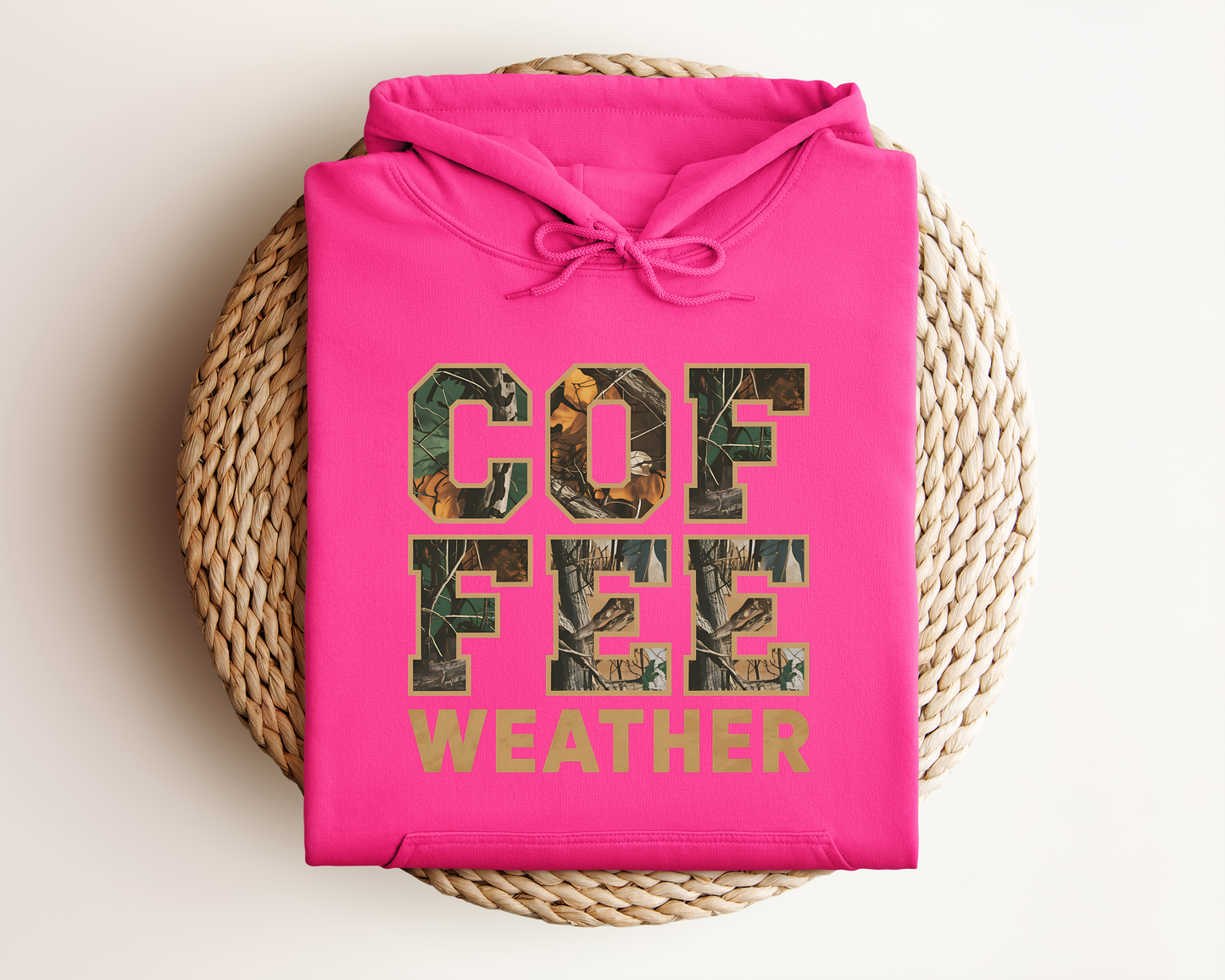 COFFEE WEATHER CAMO HOODIE
