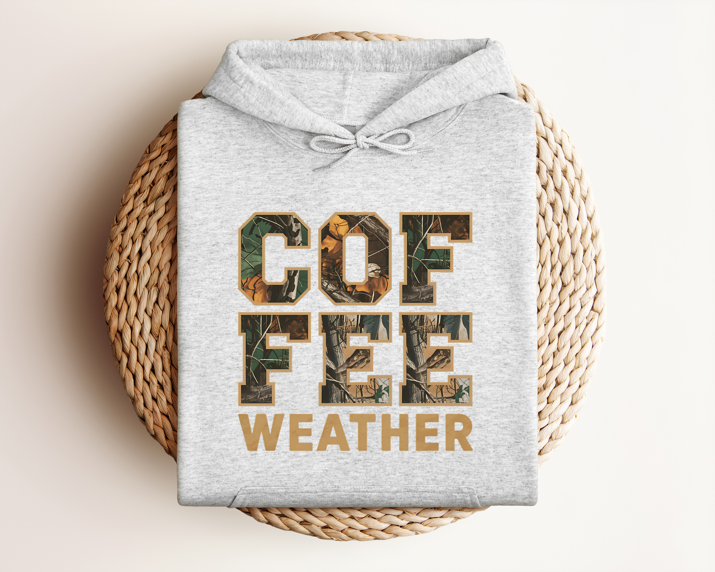 COFFEE WEATHER CAMO HOODIE