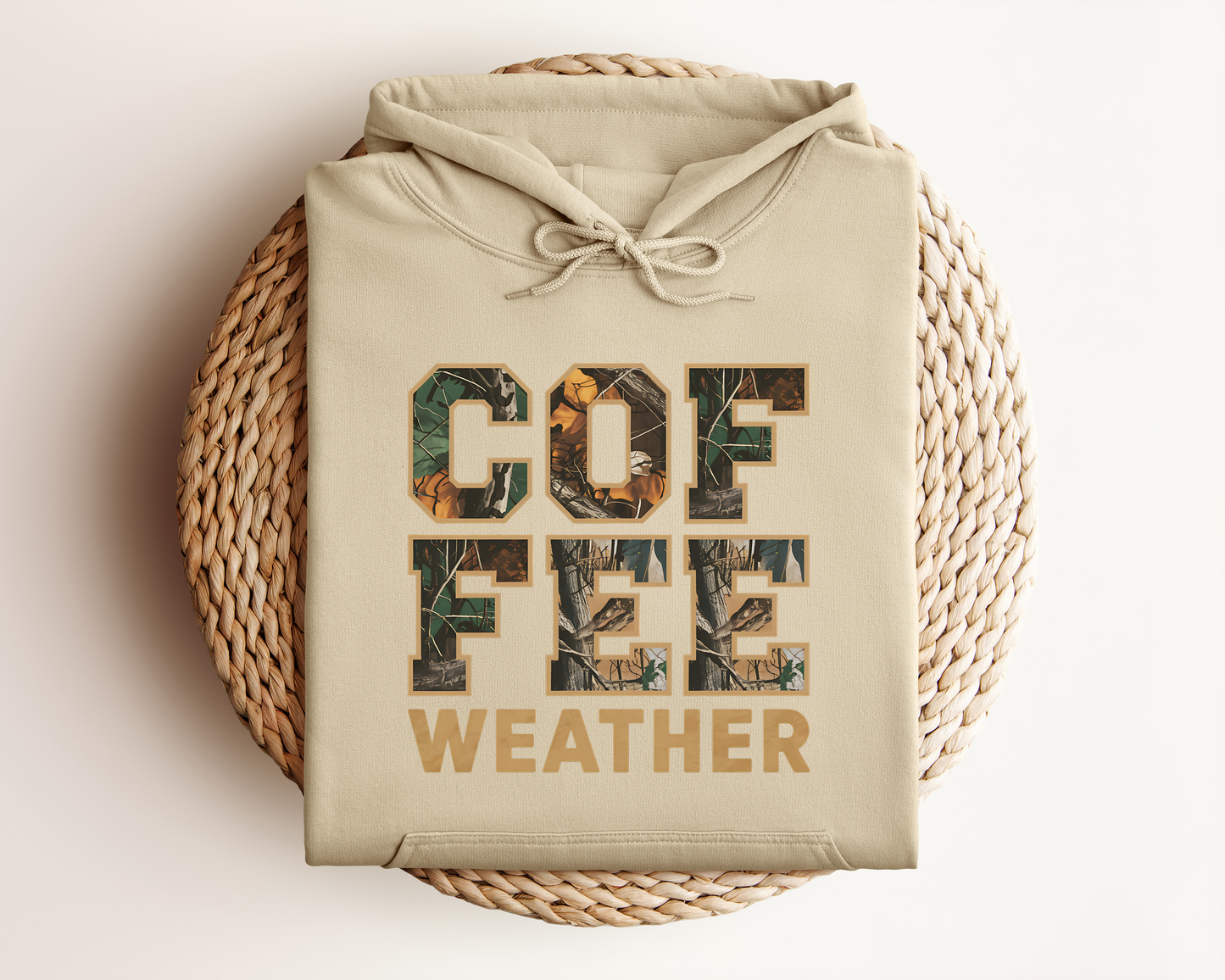 COFFEE WEATHER CAMO HOODIE